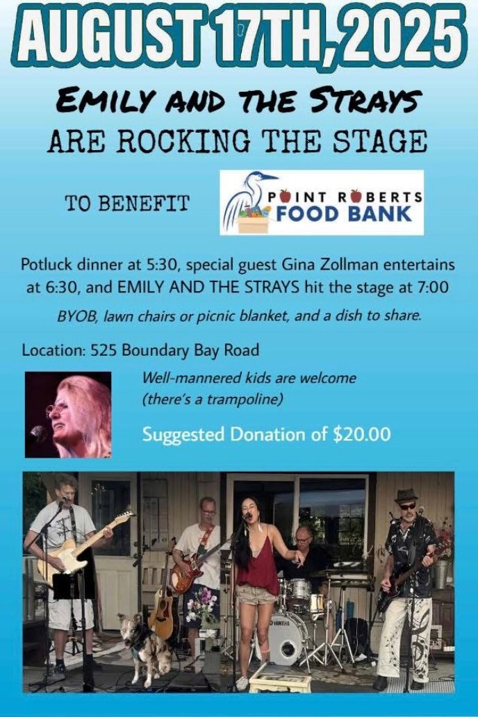 Gina Zollman Brings Heart and Harmony to Point Roberts Food Bank Benefit