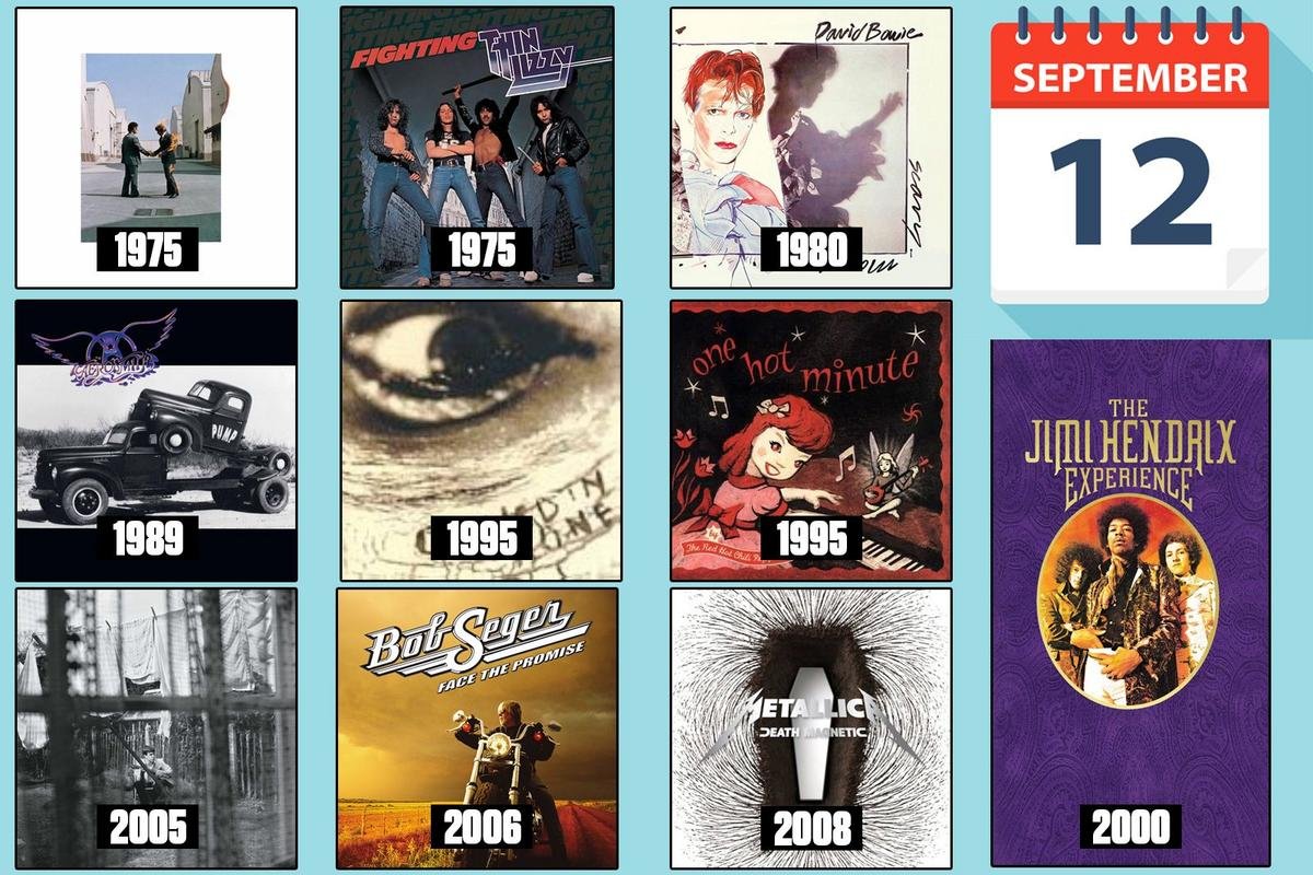 10 Famous Rock Albums That Were Released on September 12 10 Famous Rock Albums That Were Released on September 12