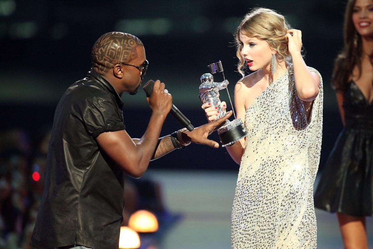 17 Years Ago Today: Kanye West Interrupts Taylor Swift Onstage at the VMAs